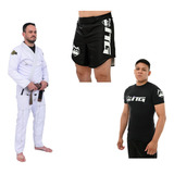 Kimono Jiu Jitsu Trançado Bermuda No gi Rash Guards Bjj