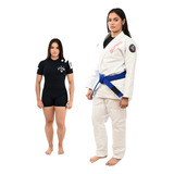 Kimono Jiu Jitsu Trançado Fem Macaquinho Poliamida Bjj