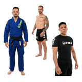 Kimono Jiu Jitsu Trançado Rash Guards No gi Bermuda