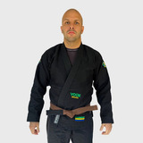 Kimono Jiu Jitsu Vouk Brasil Trançado Bolsa Brinde