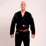 Kimono Jiu Jitsu Vouk Dubai Preto Trançado Bolsa De Brinde A3 