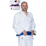 Kimono Judo Trançado Adulto Branco Faixa Adulto Branca