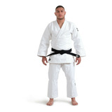 Kimono Judô Trançado Green Hill Com Faixa Branca 450g Mizuno