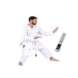 Kimono Karate Adulto PA Lonita Com Faixa Branca KM4 