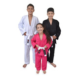 Kimono Liso Infantil Jiu Jitsu Judo Reforçado faixa Gratis 