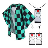 Kimono Manto Demon Slayer Kimetsu No Yaiba Cosplay Tanjiro