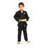 Kimono Preto Infantil Jiu Jitsu, Judo + Faixa De Graduação