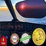 Kinder Fluff Parasol De Carro -4x- - O único Guarda-Sol P-Janela De Carro Q Bloqueia 99-9- Dos Raios UV - Premio De Ouro O Melhor Protetor Solar De Vidros P-Bebês - Pilotos De Aeronave - P