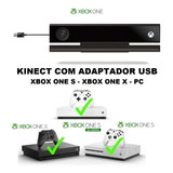 Kinect Xbox One Com Adaptador Usb Para Xbox One X E S E Pc