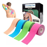 Kinesiology Fita Elástica Adesiva Sports Kinesio Tape Cores