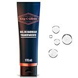 KING C- GILLETTE- Gel De Barbear Transparente- 170ml- Para Uso Com Aparelho De Barbear- Um Barbear Preciso- Para Delinear