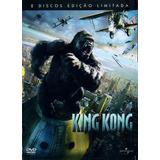 King Kong Dvd Duplo + Luva Novo Lacrado Dublado Original Dvd Filme Aventura Terror