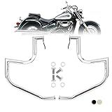 Kinglemc Barra De Proteção Do Motor Para Rodovia E Rodovia Para Suzuki Vl800 Intruder Volusia 800 C50 M50 Boulevard 2005 2022 Prata 