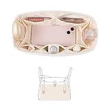 KINGS IN BAG Lindy Bags Organizer Insert Armazenamento De Bolsa Com Material Acetinado Sedoso Bolsa Interna Leve Compatível Com Armazenamento De 30 Bolsas Lindy Vários Bolsos De Grande Capacidade