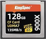 KingSpec 128GB VPG 65 900X Cartões CompactFlash Compact Flash Camera Card Com UDMA 7 Velocidade De Até 135 MB S 128GB 