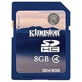 Kingston Cartão De Memória Digital Sdhc Classe 4 De 8 Gb (2 Peças) (sd4/8gb-2p)