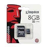 Kingston Cartão De Memória Flash Microsdhc Classe 4 De 8 Gb Com Adaptadores Sd E Minisd Sdc4/8gb-2adp
