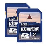 Kingston Cartão De Memória Flash Sdhc Classe 4 4 Gb Sd4/4gb-2p