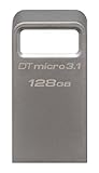 Kingston DataTraveler Micro 128 GB USB Flash Drive Design De Metal Premium Ultra Pequeno USB 3 2 Gen 1 Velocidades Até 200 MB S DTMC3G2 128 GB