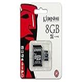 Kingston Memória Flash De Cartão Microsdhc Classe 4 De 8 Gb Com Adaptador Sd Sdc4/8gb