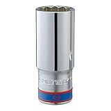 KingTony BR Soquete Estriado Longo 12Mm 1 2 Kingtony Br 423012M