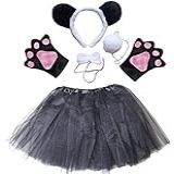 Kirei Sui Conjunto De Tutu De Fantasia De Animal Infantil Com Panda Preta