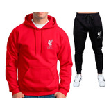 Kit = Blusa + Calça Moletom Liverpool Time Futebol Conjunto