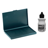 Kit 01 Almofada De Carimbo N 2 01 Refil Tinta 40ml