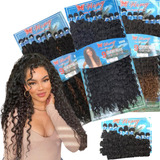 Kit 01 Cabelo Orgânico Cacheado 9 Telas 300gr 20 Presilhas