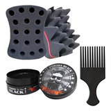 Kit 01 Esponja Nudred Dupla Turbo M Ø16mm 01 Pomada 01 Pente