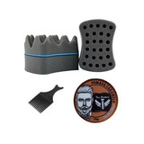 Kit 01 Esponja Nudred Dupla Turbo Ø12mm 01 Pomada 01 Pente