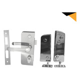 Kit 01 Ta Instalação Porta Vidro Pivotante V a Com Maçaneta