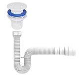 Kit 01 Valvula Ralo Tanque 1 1 4 C Tampa E 01 Sifao Branco Blukit Cor Branco