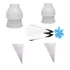 Kit 02 Adaptadores  01 Bico 1m  Wilton + 02 Sacos 