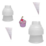 Kit 02 Adaptadores Bicos Pequeno E Grande Wilton 02 Sacos