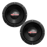 Kit 02 Alto Falantes Subwoofer Nitro 12 Pol 700w Rms Total
