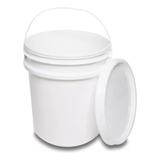 Kit 02 Balde Com Tampa Branco 20 Litros Hermetico Alimentos