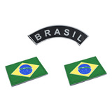 Kit 02 Bandeiras Do Brasil Emborrachadas 1 Tarjeta Brasil