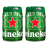 Kit 02 Barril Cerveja Heineken 5 L 10 Litros Chopp Lager