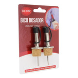 Kit 02 Bico Dosador Tampa Rolha Inox P Azeite Vinagre Óleo