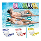 Kit 02 Boia Rede Piscina Cama Flutuante Reclinável Inflável
