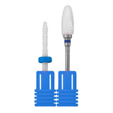 Kit 02 Brocas Ceramica Acabamento Cutilagem Manicure Novo