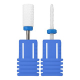 Kit 02 Brocas Cerâmica Acabamento Não Esquenta Manicure Azul