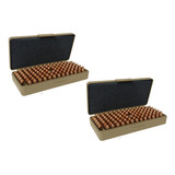 Kit 02 Caixas Porta Munição M100 Bélica 40 9mm 380 Coyote