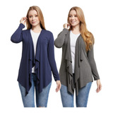 Kit 02 Cardigans Feminino