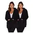 Kit 02 Casacos Sobretudo Capuz Teddy Feminino Moda Inverno