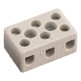 Kit 02 Conector Porcelana Cerâmica Para Chuveiro 3 Polos 50a
