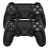Kit 02 Controles Joystick Bluetooth Sem Fio Para Ps4 Pc Tv