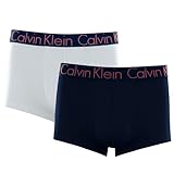 Kit 02 Cuecas Calvin Klein Ck Low Rise Trunk Cotton | 1 Marinho - 1 Branco | G | Calvin Klein
