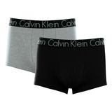 Kit 02 Cuecas Calvin Klein Ck Low Rise Trunk Cotton